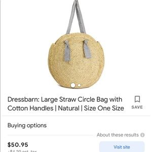 BRAND NEW LARGE WOVEN BAG WITH TAGS. NEVER USED